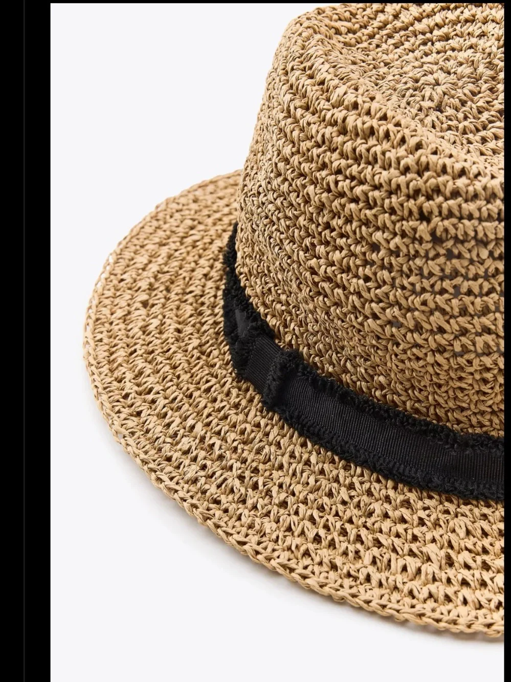 Zara hat with contrasting band